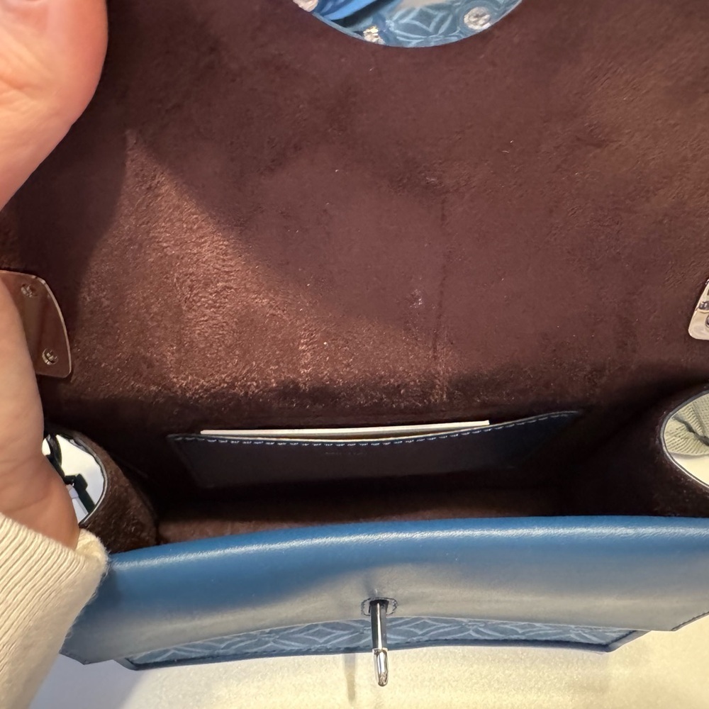 Michael Kors Navy Patterned Crossbody Bag - Picture 5 of 6